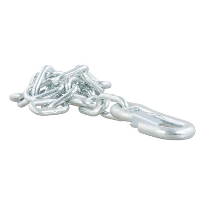 CURT 27" Safety Chain with 1 Snap Hook (5,000 lbs, Clear Zinc) Trailer Hitch