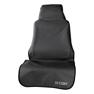 CURT Seat Defender 58" x 23" Removable Waterproof Black Bucket Seat Cover Seat Cover