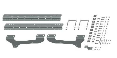 2007-2018 Chevrolet/GMC 1500; 2019 Chevrolet LD & GMC Limited; with MagneRide require additional brackets - call for details. B&W Custom Installation Kit For Universal Mounting Rails For Some GM Trucks RVK2503