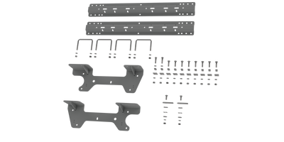 2019-2023 Chevrolet/GMC 1500 - Excludes 2019 Chevrolet LD & GMC Limited & with CarbonPro Bed B&W Custom Installation Kit For Universal Mounting Rails For Some GM Trucks RVK2504
