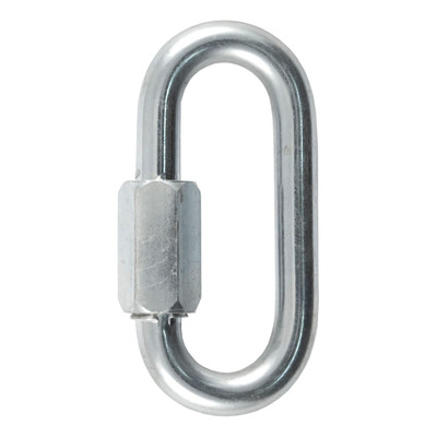 CURT 82930 Threaded Quick Link Trailer Safety Chain Hook Carabiner Clip, 3/8-Inch Diameter, 11,000 lbs Break Strength