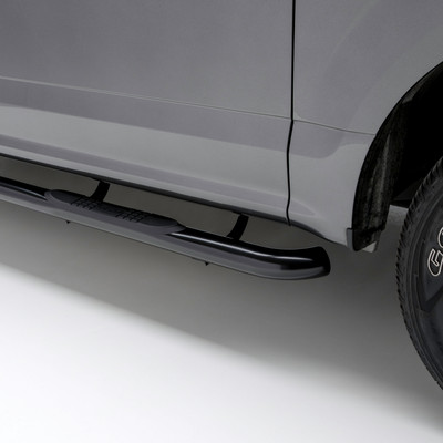 ARIES 3" Round Black Steel Side Bars, Select Ford Bronco Sport Step Nerf Bar Kit