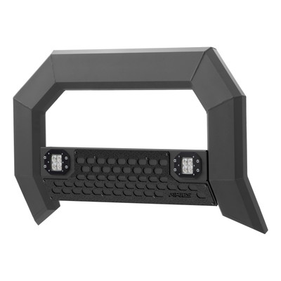 ARIES AdvantEDGE 5-1/2" Black Aluminum Bull Bar with Lights, Select Ford Super Duty Brush Guard