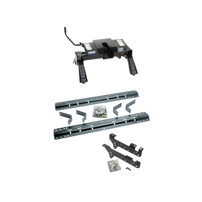 2008-2010 Ford F-450 Super Duty Except Cab & Chassis Reese 16K Fifth Wheel, Dual Jaw, Complete System (Includes Rails & Custom Fit Brackets)