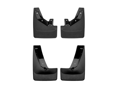 WeatherTech MudFlap No-Drill DigitalFit MudFlap Kit; Black 110126-120125