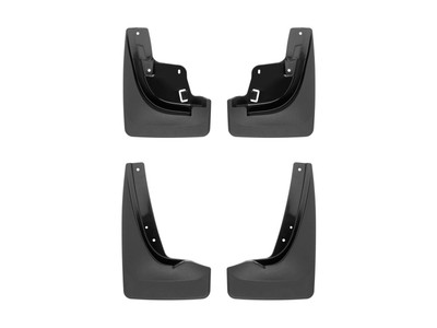 WeatherTech MudFlap No-Drill DigitalFit MudFlap Kit; Black 110123-120123