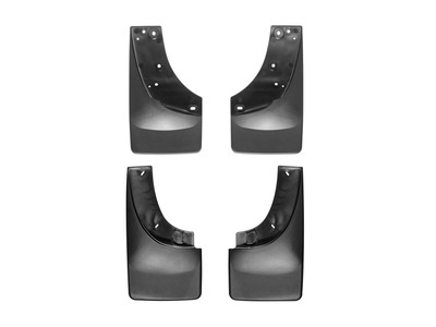 WeatherTech MudFlap No-Drill DigitalFit MudFlap Kit; Black 110005-120005