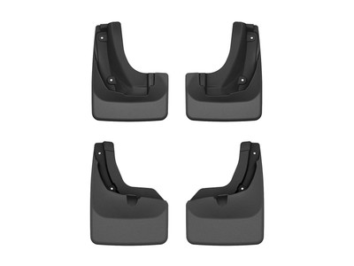 WeatherTech MudFlap No-Drill DigitalFit MudFlap Kit; Black 110190-120190