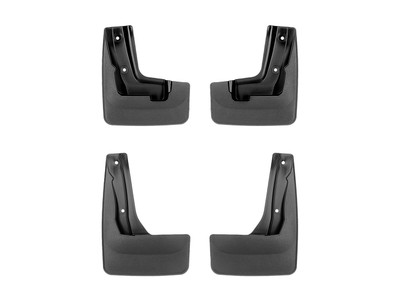 WeatherTech MudFlap No-Drill DigitalFit MudFlap Kit; Black 110163-120163