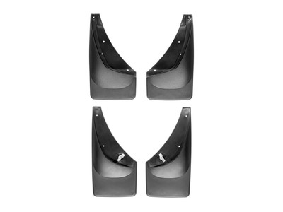WeatherTech MudFlap No-Drill DigitalFit MudFlap Kit; Black 110006-120006