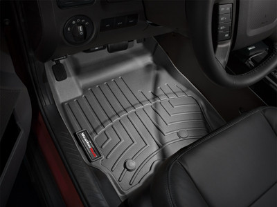 WeatherTech FloorLinerTM DigitalFit; Black; Front 443541