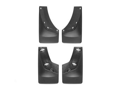 WeatherTech MudFlap No-Drill DigitalFit MudFlap Kit; Black 110010-120010