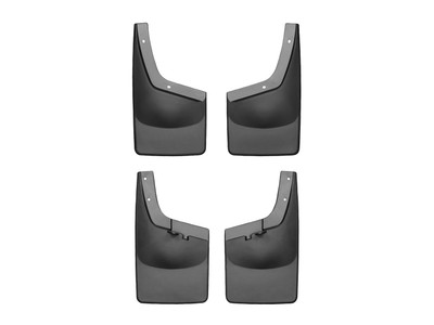 WeatherTech MudFlap No-Drill DigitalFit MudFlap Kit; Black 110020-120020
