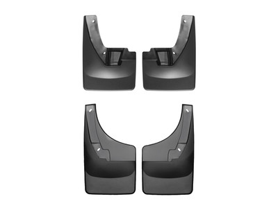 WeatherTech MudFlap No-Drill DigitalFit MudFlap Kit; Black 110024-120024