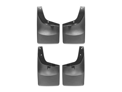 WeatherTech MudFlap No-Drill DigitalFit MudFlap Kit; Black 110031-120031