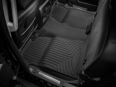 WeatherTech FloorLinerTM HP; Black; Rear; Full Coverage 445422IM