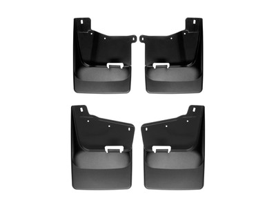 WeatherTech MudFlap No-Drill DigitalFit MudFlap Kit; Black 110118-120118