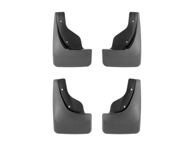WeatherTech MudFlap No-Drill DigitalFit MudFlap Kit; Black 110174-120174