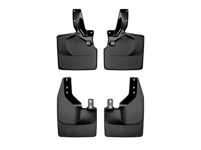 WeatherTech MudFlap No-Drill DigitalFit MudFlap Kit; Black 110140-120140