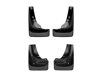 WeatherTech MudFlap No-Drill DigitalFit MudFlap Kit; Black 110069-120069