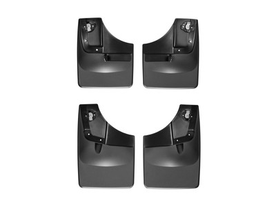 WeatherTech MudFlap No-Drill DigitalFit MudFlap Kit; Black 110050-120050
