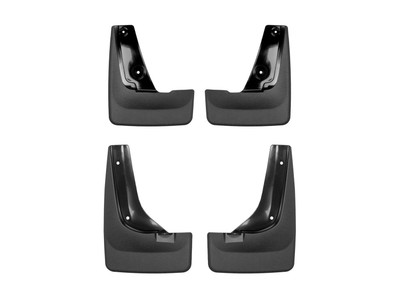 WeatherTech MudFlap No-Drill DigitalFit MudFlap Kit; Black 110139-120139