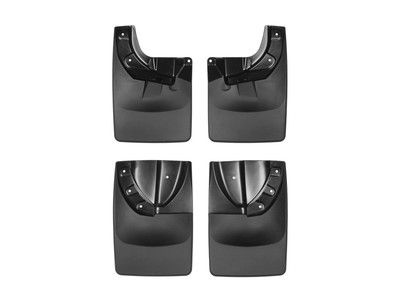 WeatherTech MudFlap No-Drill DigitalFit MudFlap Kit; Black 110055-120055