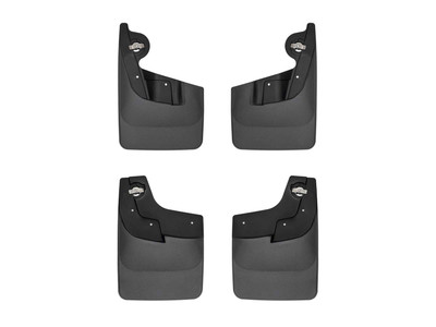 WeatherTech MudFlap No-Drill DigitalFit MudFlap Kit; Black 110183-120183