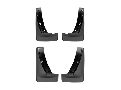 WeatherTech MudFlap No-Drill DigitalFit MudFlap Kit; Black 110130-120130