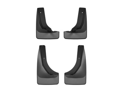 WeatherTech MudFlap No-Drill DigitalFit MudFlap Kit; Black 110203-120203