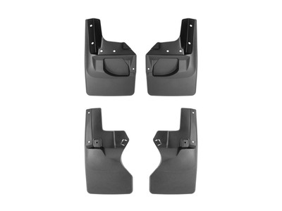 WeatherTech MudFlap No-Drill DigitalFit MudFlap Kit; Black 110097-120172