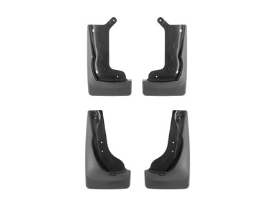 WeatherTech MudFlap No-Drill DigitalFit MudFlap Kit; Black 110176-120176