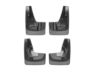 WeatherTech MudFlap No-Drill DigitalFit MudFlap Kit; Black 110061-120061