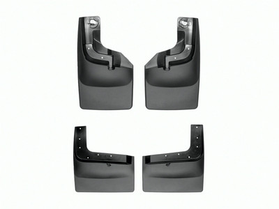 WeatherTech MudFlap No-Drill DigitalFit MudFlap Kit; Black 110065-120074