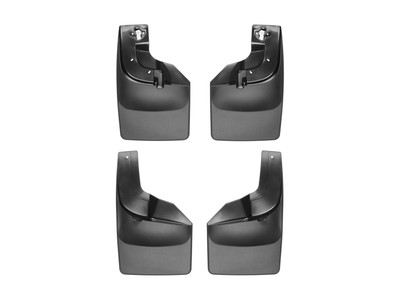 WeatherTech MudFlap No-Drill DigitalFit MudFlap Kit; Black 110066-120066