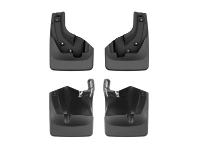 WeatherTech MudFlap No-Drill DigitalFit MudFlap Kit; Black 110167-120101