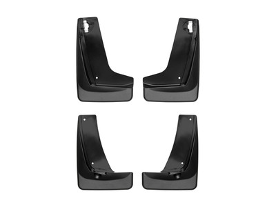WeatherTech MudFlap No-Drill DigitalFit MudFlap Kit; Black 110077-120077