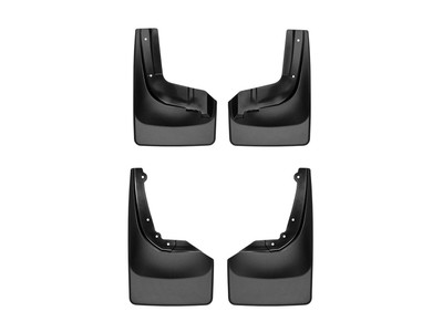 WeatherTech MudFlap No-Drill DigitalFit MudFlap Kit; Black 110084-120084