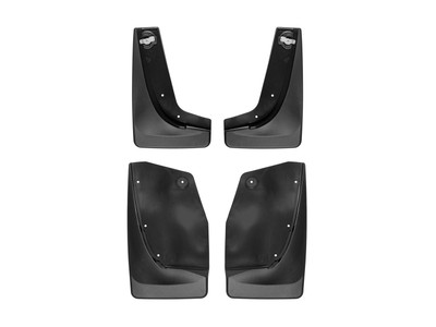 WeatherTech MudFlap No-Drill DigitalFit MudFlap Kit; Black 110087-120087