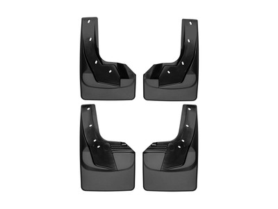 WeatherTech MudFlap No-Drill DigitalFit MudFlap Kit; Black 110092-120092