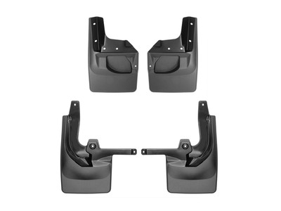 WeatherTech MudFlap No-Drill DigitalFit MudFlap Kit; Black 110097-120099
