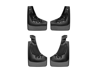 WeatherTech MudFlap No-Drill DigitalFit MudFlap Kit; Black 110105-120105