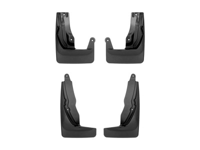 WeatherTech MudFlap No-Drill DigitalFit MudFlap Kit; Black 110160-120160