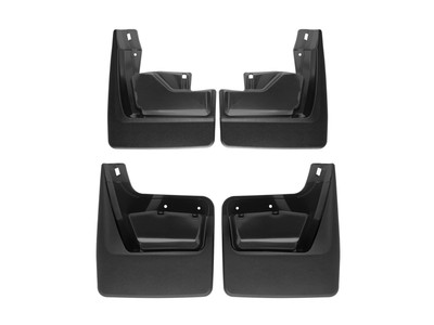WeatherTech MudFlap No-Drill DigitalFit MudFlap Kit; Black 110119-120119
