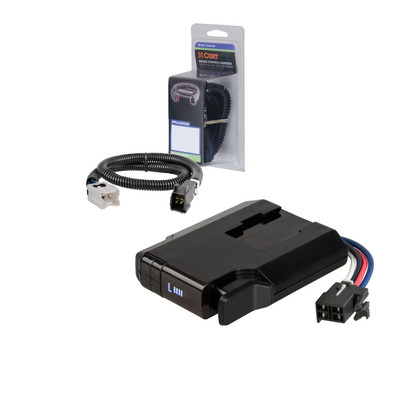 2004-2013 INFINITI QX56 CURT Venturer NEXT Time-Delay Trailer Brake Controller Plug & Play Bundle - Low Profile, Adjustable, 1-3 Axles 51116