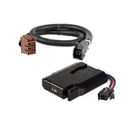 1999-2002 Chevrolet Silverado 1500 CURT Venturer NEXT Time-Delay Trailer Brake Controller Plug & Play Bundle - Low Profile, Adjustable, 1-3 Axles 51116