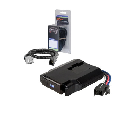 2022-2025 Jeep Wagoneer CURT Venturer NEXT Time-Delay Trailer Brake Controller Plug & Play Bundle - Low Profile, Adjustable, 1-3 Axles 51116