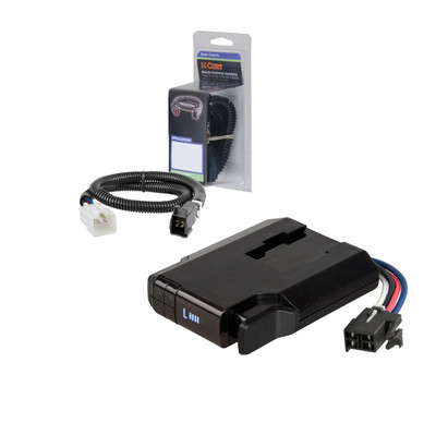 2003-2014 Toyota Tundra CURT Venturer NEXT Time-Delay Trailer Brake Controller Plug & Play Bundle - Low Profile, Adjustable, 1-3 Axles 51116