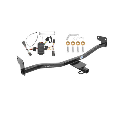 2014-2019 KIA Soul Except w/LED Taillights Draw-tite Class 1 Trailer Hitch, 1-1/4 Inch Square Receiver Bundle w/ Plug-n-Play T-One Wiring Harness