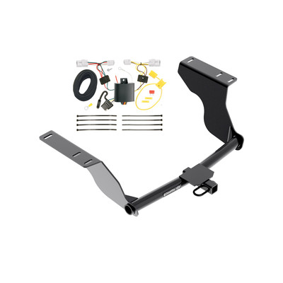 2012-2016 Subaru Impreza Sedan, Except WRX & WRX STi Draw-tite Class 1 Trailer Hitch, 1-1/4 Inch Square Receiver Bundle w/ Plug-n-Play T-One Wiring Harness